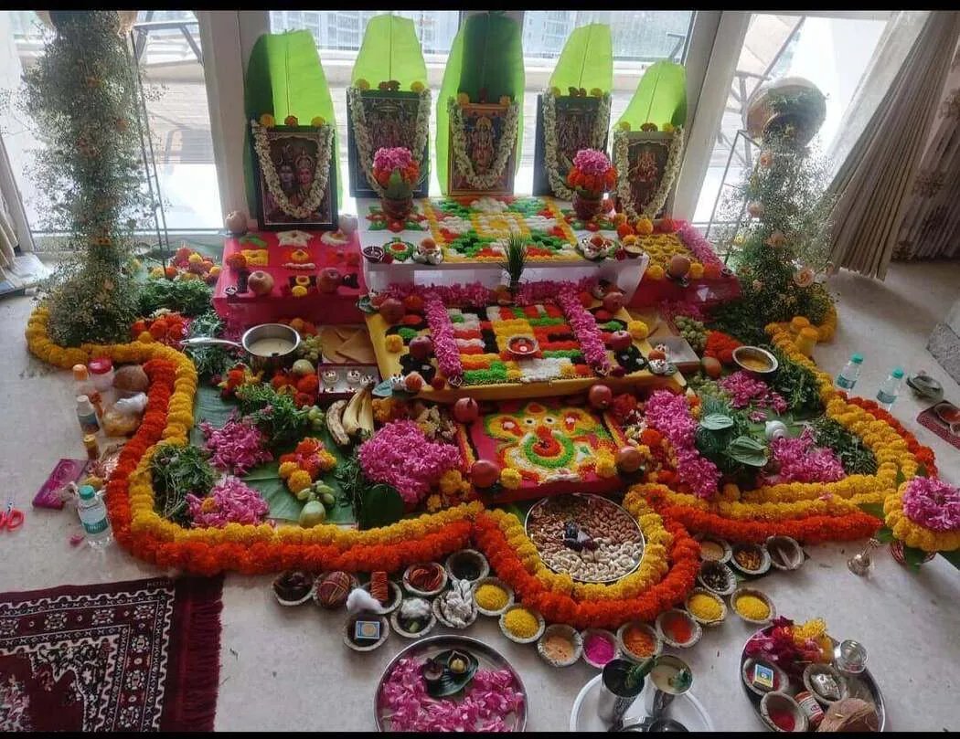 traditional griha pravesh ceremony
